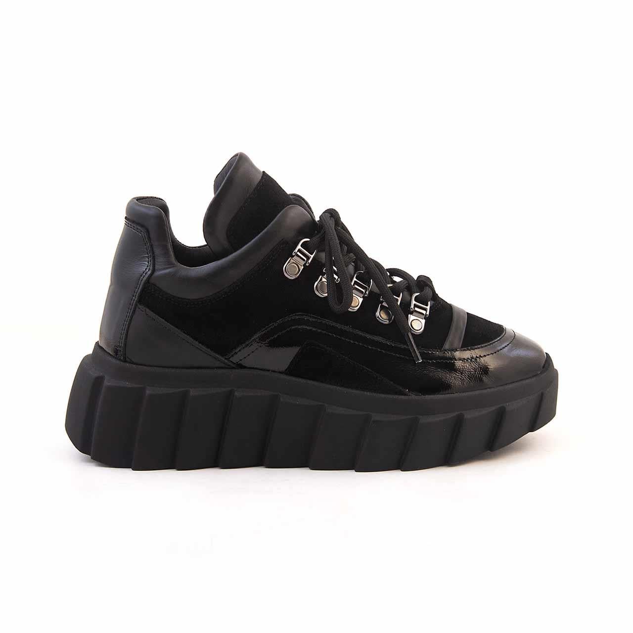 Rouge Kadın Hakiki Deri Termo Taban Siyah Süet Spor & Sneaker Ayakkabı