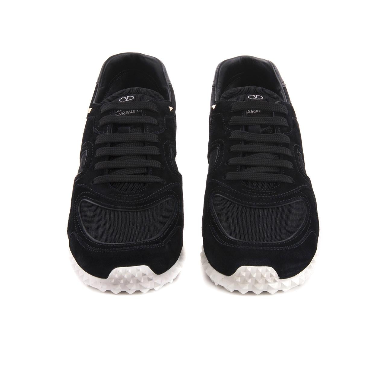 Valentino Garavani Erkek Hakiki Deri Kauçuk Taban Siyah Spor & Sneaker Ayakkabı