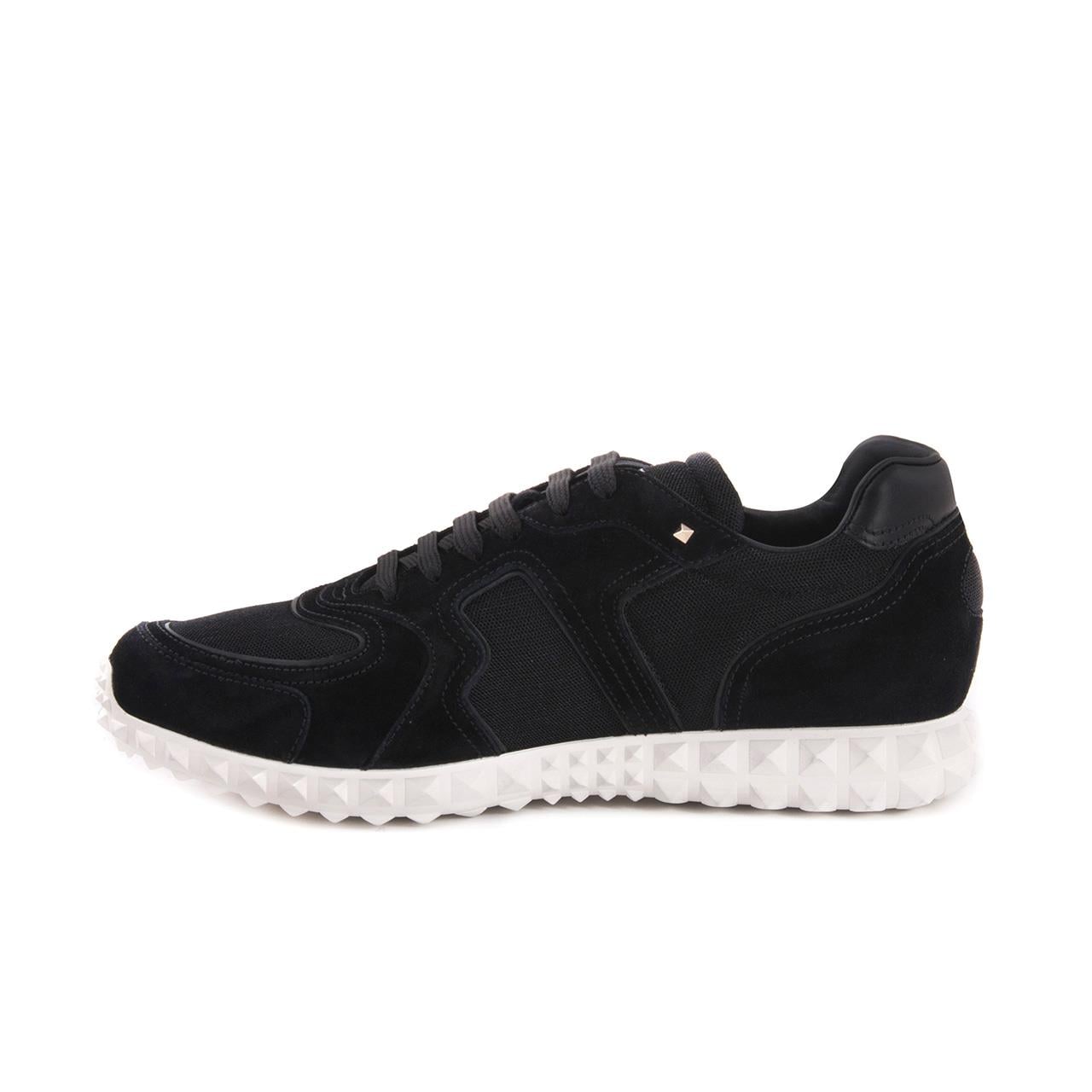 Valentino Garavani Erkek Hakiki Deri Kauçuk Taban Siyah Spor & Sneaker Ayakkabı
