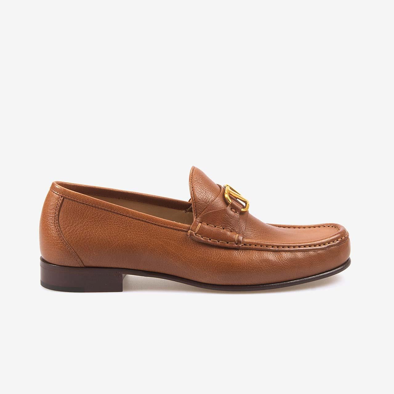 Valentino Garavani Hakiki Deri Erkek Loafer Ayakkabı 6Y2S0J68