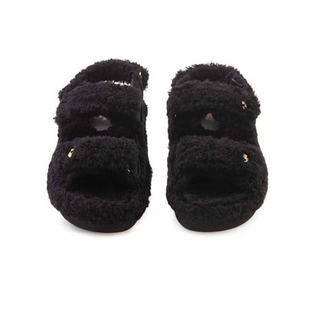 Rouge Kadın Hakiki Deri Microlight Taban Siyah Sandalet 