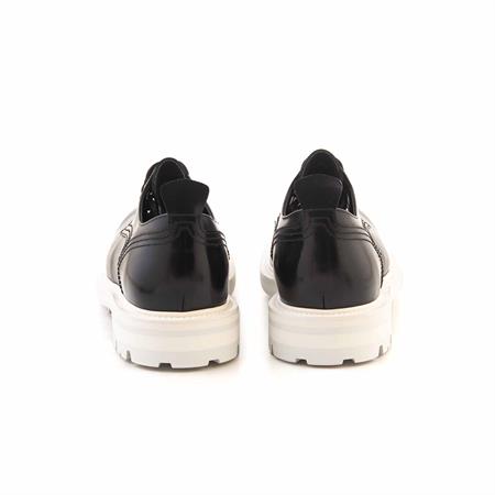 Alexander Mcqueen Erkek Hakiki Deri Siyah - Beyaz Günlük Ayakkabı