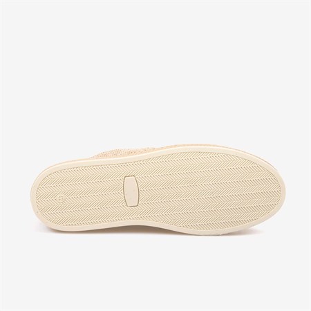 Andrea Giovanni Erkek Kauçuk Taban Bej Süet Perfore Casual Loafer 5187