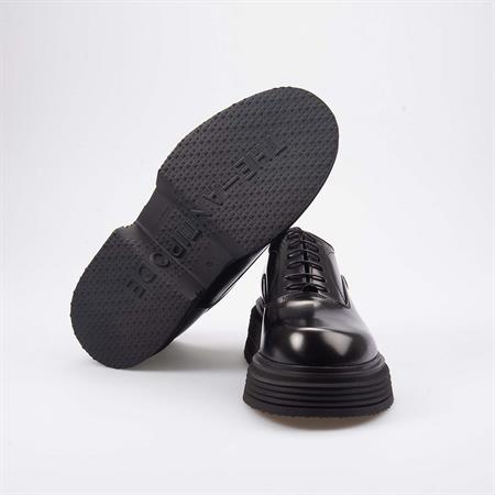 Attimonellis Erkek Hakiki Deri Siyah Günlük Ayakkabı