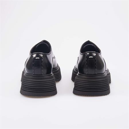 Attimonellis Erkek Hakiki Deri Siyah Günlük Ayakkabı