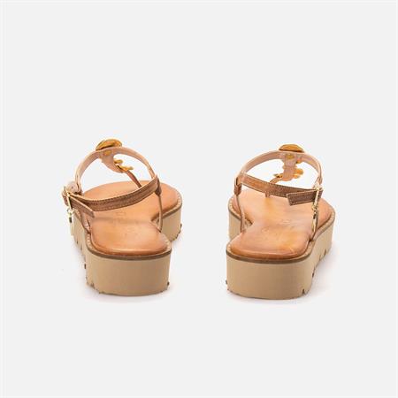 Caryatis Kadın Camel-Altın Sarısı Sandalet 