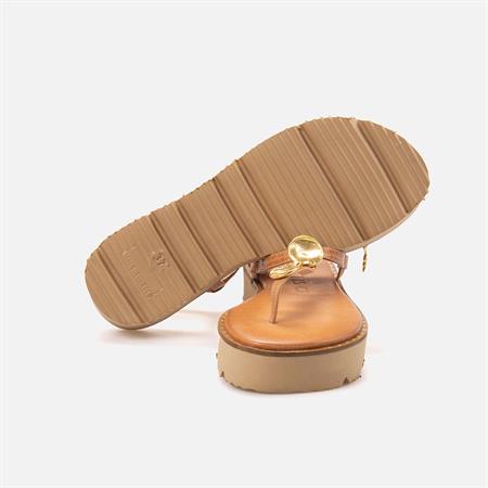 Caryatis Kadın Camel-Altın Sarısı Sandalet 