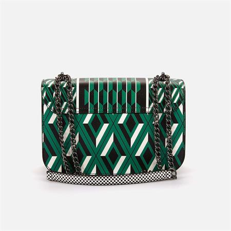 CROMIA Kadın Hakiki Deri Verde El Çantası 