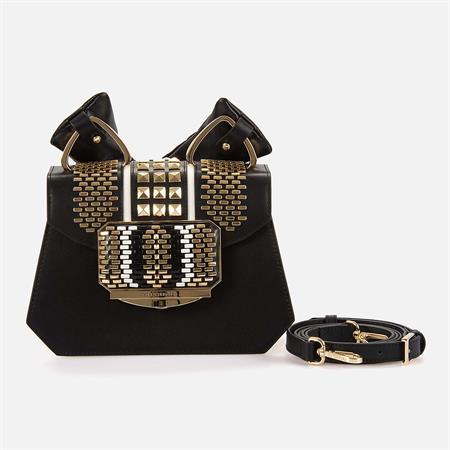 CROMIA Kadın Hakiki Deri Siyah El Çantası 