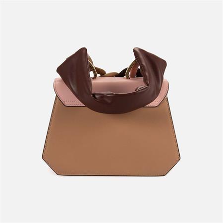 CROMIA Kadın Hakiki Deri Taupe El Çantası 