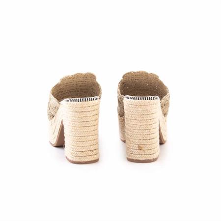 Espadrilles Kadın Tekstil Kauçuk Taban Naturel Terlik Terlik