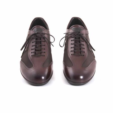 Franceschetti Erkek Hakiki Deri Kauçuk Taban Koyu Kahverengi Spor & Sneaker Ayakkabı