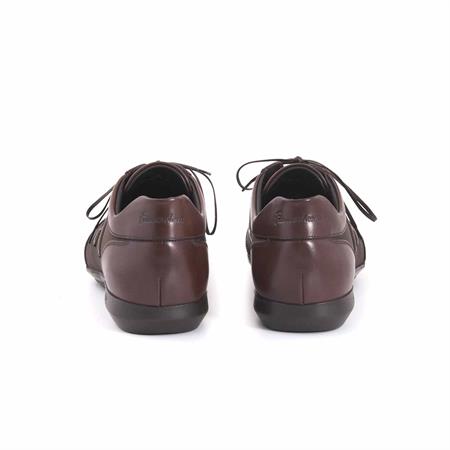 Franceschetti Erkek Hakiki Deri Kauçuk Taban Koyu Kahverengi Spor & Sneaker Ayakkabı