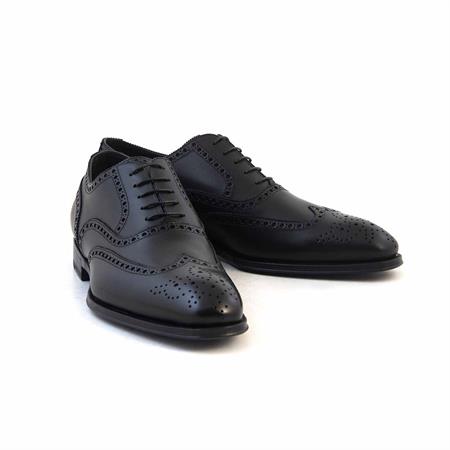 Franceschetti Erkek Hakiki Deri Siyah Klasik Ayakkabı