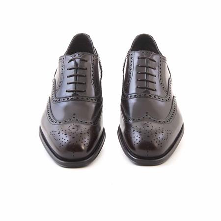 Franceschetti Erkek Hakiki Deri Koyu Kahverengi Klasik Ayakkabı