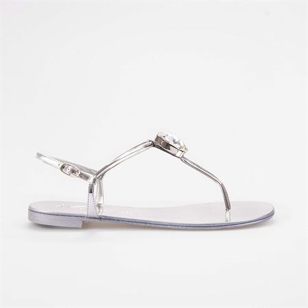 Giuseppe Zanotti Kadın Argento Sandalet Ayakkabı