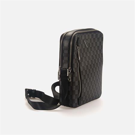 Guess Erkek Vegan Siyah Çapraz & Postacı Çanta