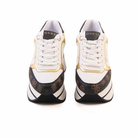 Guess Kadın Vegan Beyaz-Kahverengi Günlük Ayakkabı