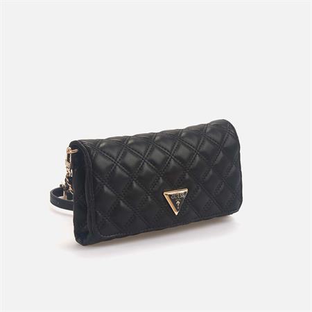 Guess Kadın Vegan Siyah Çapraz & Postacı Çanta