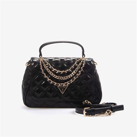 Guess Kadın Kapitoneli Kadın Siyah Omuz Çantası HWTG9673190