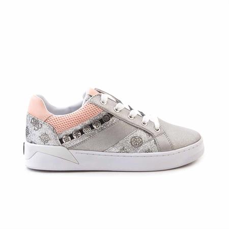 Guess Kadın Vegan Kauçuk Taban Gümüş Spor & Sneaker Ayakkabı