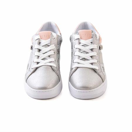 Guess Kadın Vegan Kauçuk Taban Gümüş Spor & Sneaker Ayakkabı