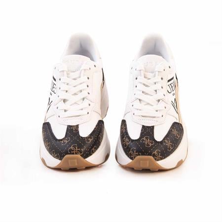 Guess Kadın Vegan Beyaz-Kahverengi Spor & Sneaker Ayakkabı