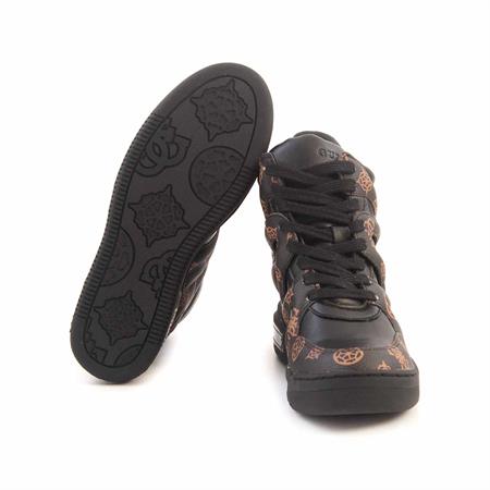 Guess Kadın Vegan Kauçuk Taban Siyah-Kahverengi Spor & Sneaker Bot Ayakkabı