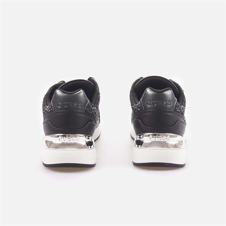 Guess Kadın Vegan Siyah-Altın Sarısı Spor & Sneaker Ayakkabı