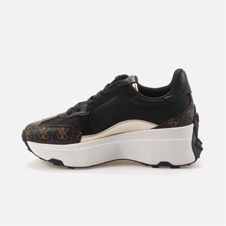 Guess Kadın Vegan Siyah-Kahverengi Spor & Sneaker Ayakkabı