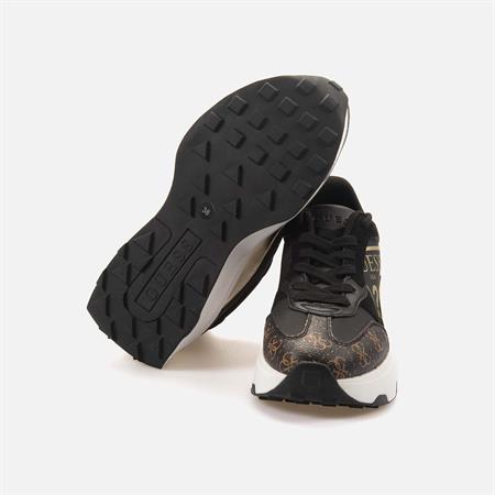 Guess Kadın Vegan Siyah-Kahverengi Spor & Sneaker Ayakkabı