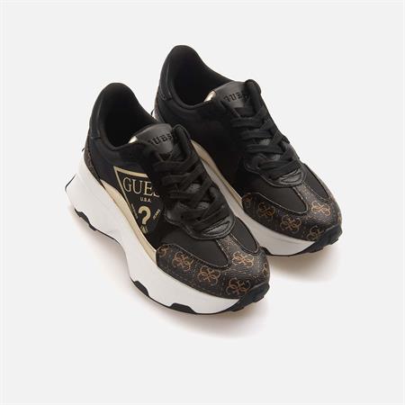 Guess Kadın Vegan Siyah-Kahverengi Spor & Sneaker Ayakkabı