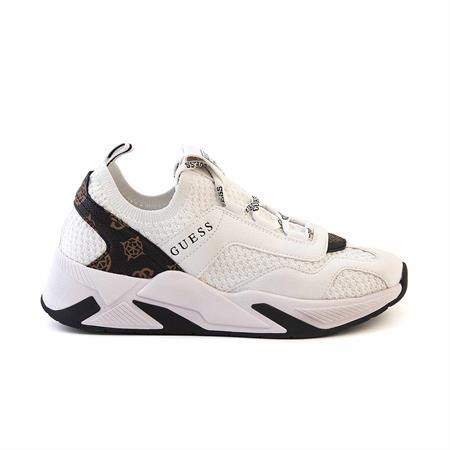 Guess Kadın Vegan Beyaz-Kahverengi Spor & Sneaker Ayakkabı