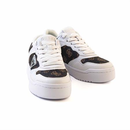 Guess Kadın Vegan Beyaz-Kahverengi Spor & Sneaker Ayakkabı