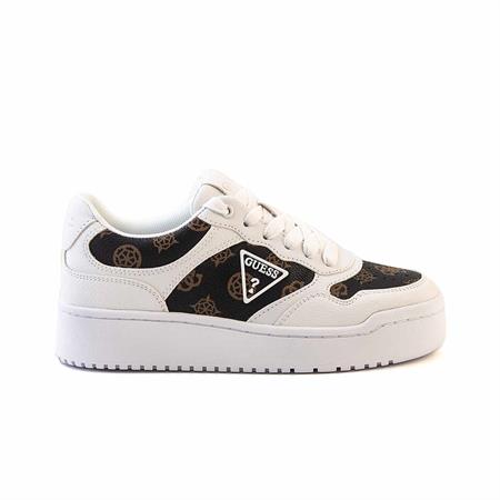 Guess Kadın Vegan Beyaz-Kahverengi Spor & Sneaker Ayakkabı