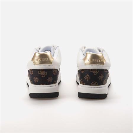 Guess Kadın Vegan Beyaz-Kahverengi Spor & Sneaker Ayakkabı