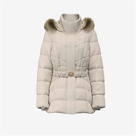 Guess Kemer Detaylı Fermuarlı Kısa Kadın Mont W6BL38W4087