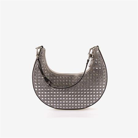 Guess Lua Kadın Taş Aplikeli Hobo Silver Çanta HWIY9205010