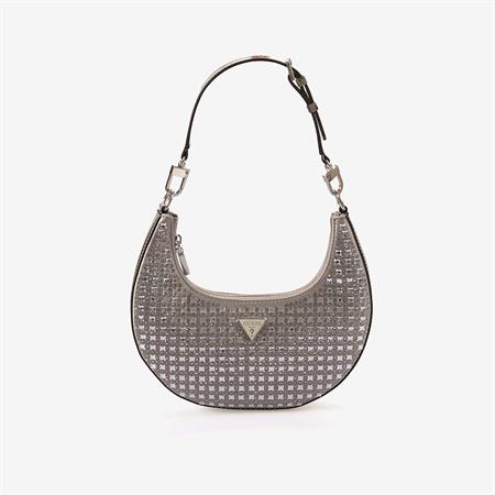Guess Lua Kadın Taş Aplikeli Hobo Silver Çanta HWIY9205010