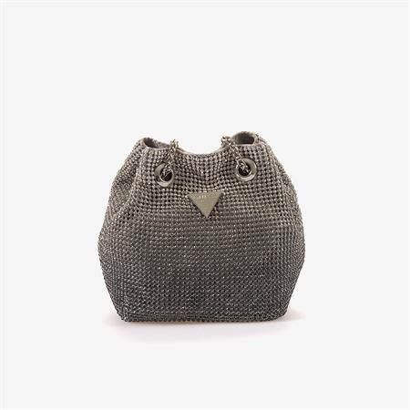 Guess Zalina Taşlı Mini Silver El Çantası HWOY9350750