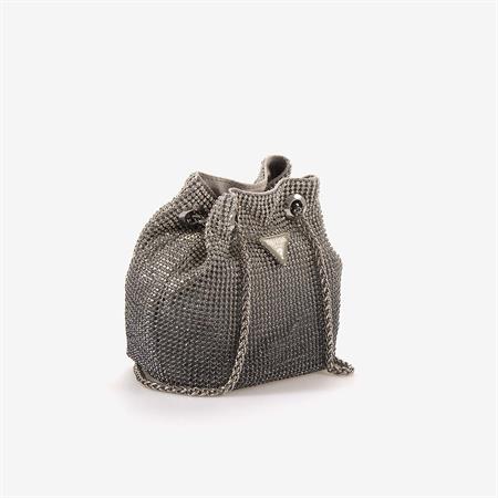 Guess Zalina Taşlı Mini Silver El Çantası HWOY9350750