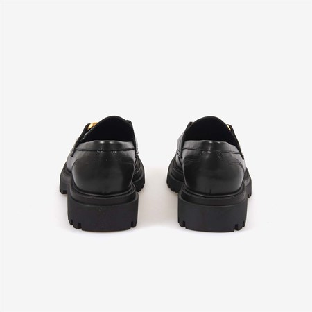 Hawen Angels Kadın 4cm Kauçuk Tabanlı Hakiki Deri Loafer Ayakkabı 8103-1
