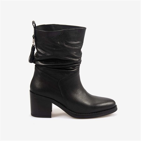 Hawen Angels Kadın 7cm Kauçuk Taban Hakiki Deri Bot 71455