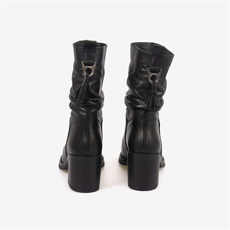 Hawen Angels Kadın 7cm Kauçuk Taban Hakiki Deri Bot 71455
