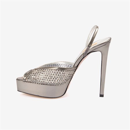 Hawen Angels Kadın Fileli 14cm Uzun Topuklu Gece & Abiye Ayakkabı 9081