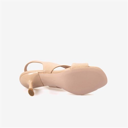 Hawen Angels Kadın Kösele Taban Bantlı 7,5cm Kısa Topuklu Sandalet 6895-04-V1