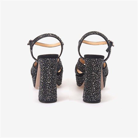Hawen Angels Kadın Saten 12,5 cm Platform Topuklu Taşlı Gece & Abiye Ayakkabı 380-75