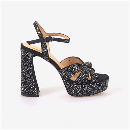 Hawen Angels Kadın Saten 12,5 cm Platform Topuklu Taşlı Gece & Abiye Ayakkabı 380-75