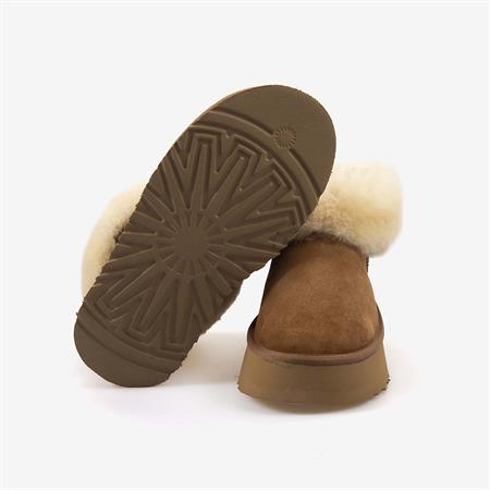 HAWEN ANGELS Kürklü Süet Deri Yüksek Tabanlı Kadın Bot 2025