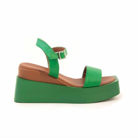 I Am Limited Kadın Tekstil Poli Taban Yeşil Sandalet Ayakkabı